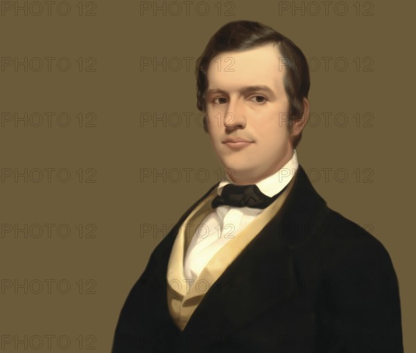 Stephen Collins Foster, 1826 – 1864, American composer, digitally optimized based on a painting by