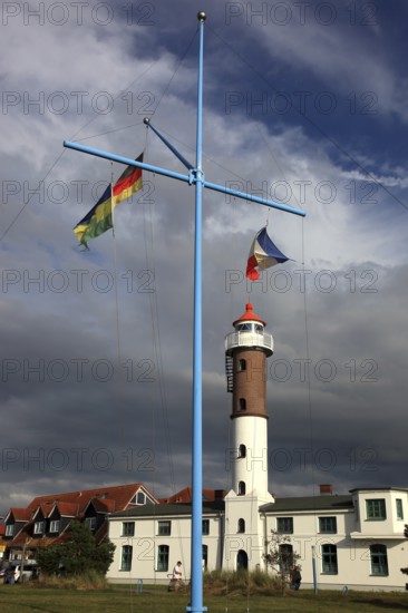 Timmendorf lighthouse on the island of Poel on the Baltic Sea, Northwest Mecklenburg district,