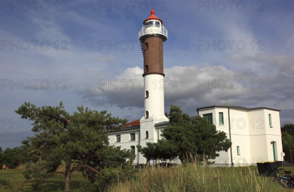 Timmendorf lighthouse on the island of Poel on the Baltic Sea, Northwest Mecklenburg district,