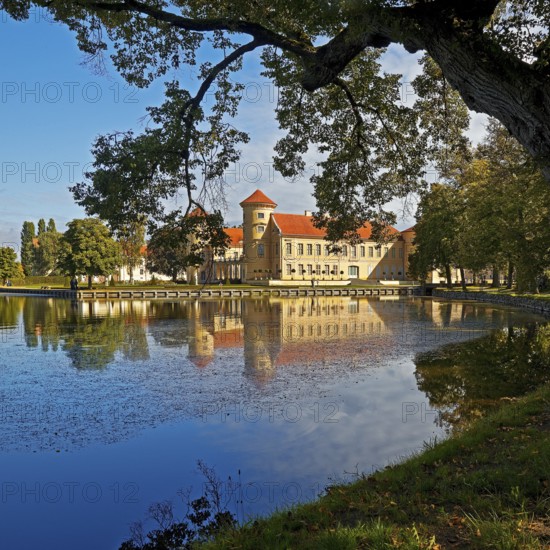 Rheinsberg Castle, lakeside with Lake Grienerick, Ostprignitz-Ruppin district, prime example of