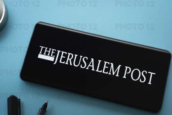 Dhaka, Bangladesh - 18 March 2025: The logo of The Jerusalem Post is displayed on a smartphone