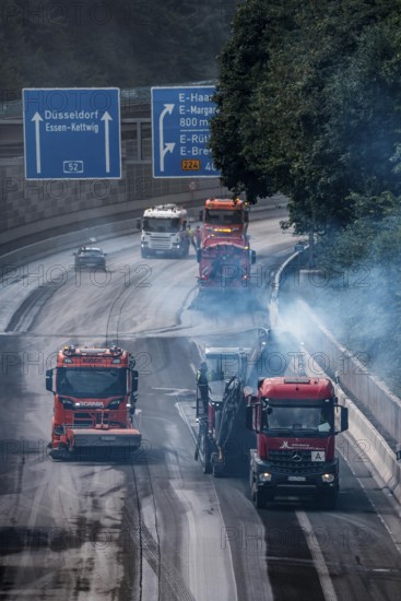Rehabilitation of the A52 motorway near Essen, an 8 km long section between the Essen-Kettwig