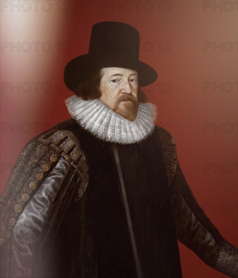 Portrait of Sir Francis Bacon, Baron Baco of Verulam, 1561 - 1626, English lawyer, statesman,