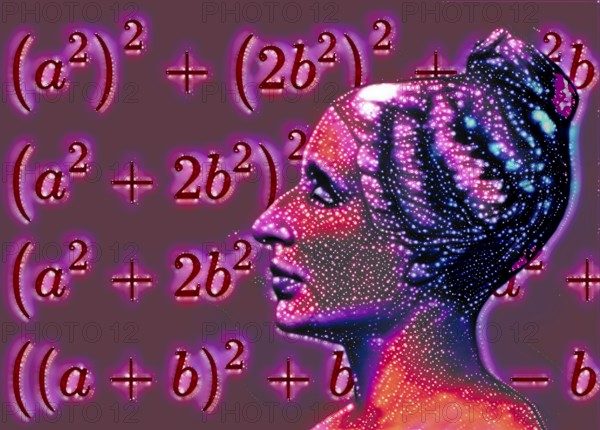 Bust of Marie-Sophie Germain, 1776 –1831, French mathematician, physicist and philosopher,