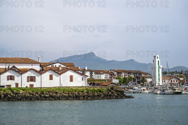 Marina in Saint-Jean-de-Luz, Nouvelle-Aquitaine, Pyrenees-Atlantiques, France
