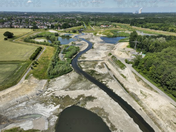 Dortmund, Castrop-Rauxel, North Rhine-Westphalia, Germany - River renaturalisation, renaturation of