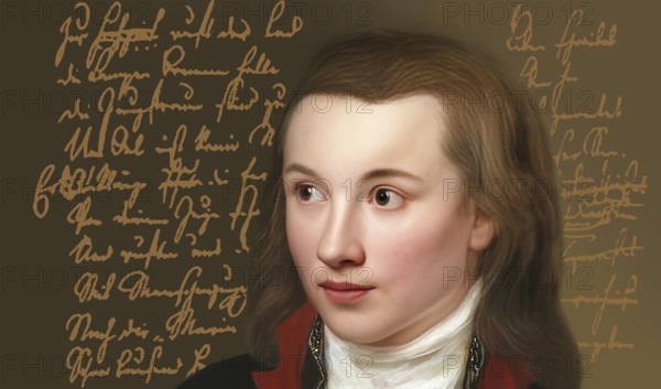 Portrait of Georg Philipp Friedrich Freiherr von Hardenberg, pseudonym and pen name Novalis, 1772 -
