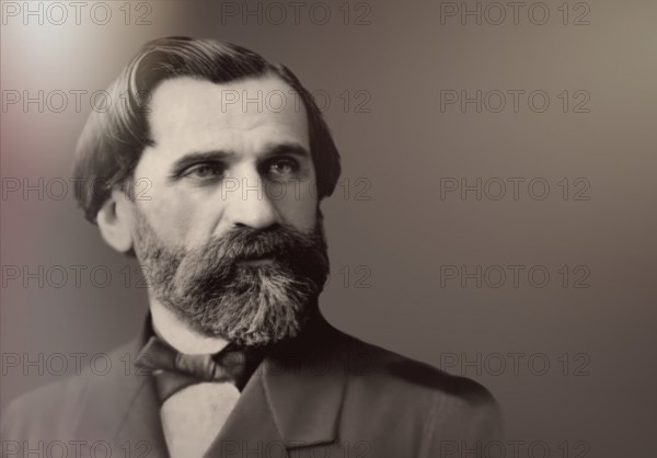 Giuseppe Fortunino Francesco Verdi, 1813 – 1901, Italian composer, digitally edited after a