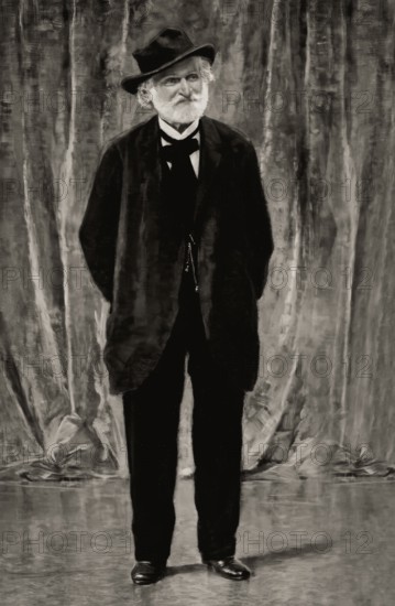 Giuseppe Fortunino Francesco Verdi, 1813 – 1901, Italian composer, digitally edited after a