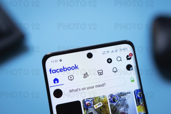 Dhaka, Bangladesh- 18 July 2025: Facebook app is displayed on a smartphone screen