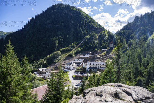 Provincial mining museum, former ore processing plant, historic ore mine, Ridnauntal, South Tyrol,