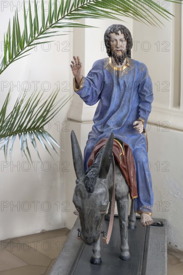 Palmesel, around 1490, St John's parish church, Biberacher Str. 6, Ummendorf, Biberach district,