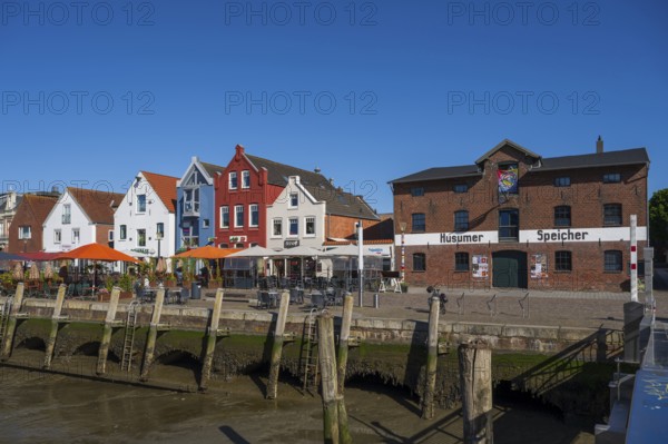 Building at the harbour, Husumer Speicher, Husum, North Sea, North Frisia, Schleswig-Holstein,