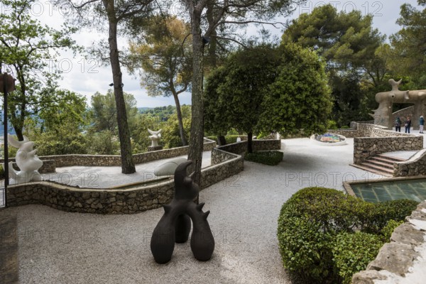Museum, Fondation Maeght, artist Joan Miro, St. Paul de Vence, Provence Alpes Côte d'Azur, South of