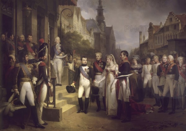 The Treaties of Tilsit, Napoleon, Alexander I of Russia, Queen Louise of Prussia, and Frederick