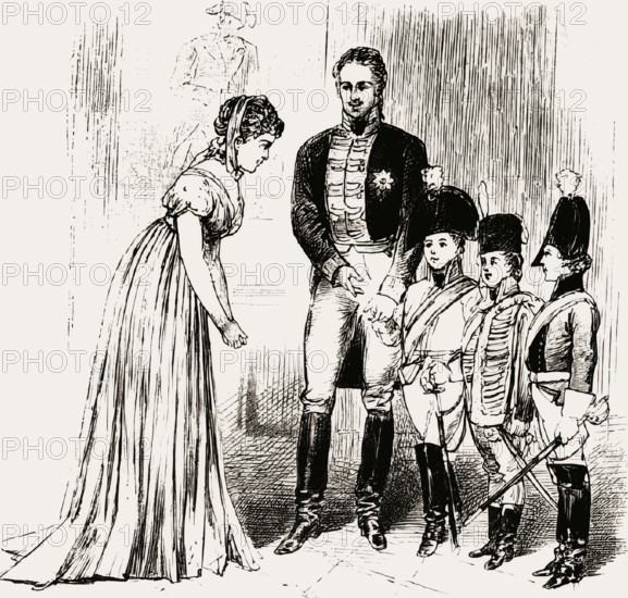 The royal couple with their children, Frederick William III, 1770-1840, king of Prussia and Louise