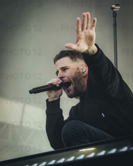 M. Shadows (Matthew Charles Sanders), singer of Avenged Sevenfold live at the Zitadelle Spandau in