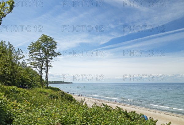 Natural sandy beach, Baltic resort Rerik, Baltic Sea, Rostock district, Mecklenburg-Western