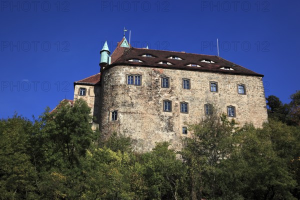 Kuckuckstein Castle in Liebstadt is situated on a rocky outcrop above the Seidewitz river valley on