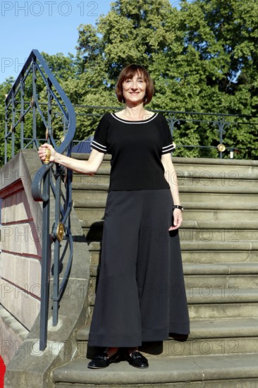 Elisabeth Sobotka (Artistic Director of the Staatsoper Unter den Linden) arriving for Charles