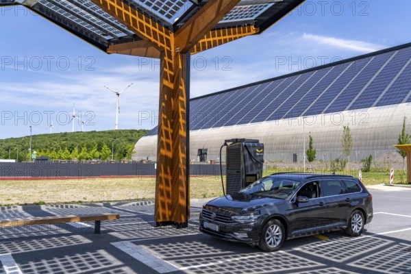 Electric charging station on the site of the former Lohberg colliery in Dinslaken, operated by