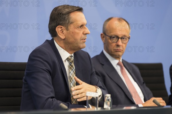 Olaf Lies (SPD, Minister President of Lower Saxony) and Federal Chancellor Merz (CDU, Federal