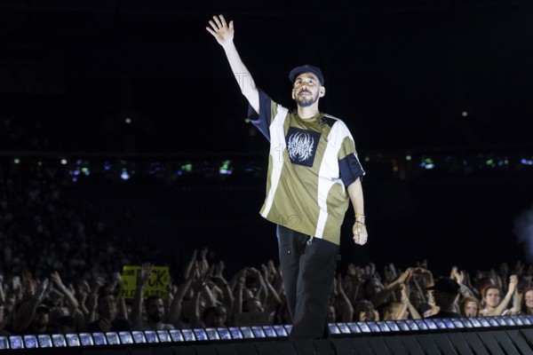 Mike Shinoda, singer and bassist of Linkin Park live on From Zero World Tour 2025 at the