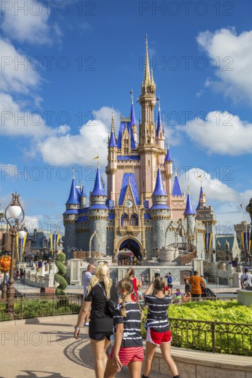 Cinderella's Castle at the end of Main Street in the Magic Kingdom at Walt Disney World, Orlando,
