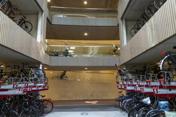 Central bicycle car park at Stationsplein, the largest bicycle car park in the world with over 13,