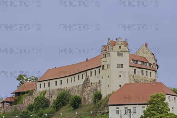 Carolingian ancestral castle Wettiner, castle, castle, Wettin, Wettin-Löbejün, Lower Saale Valley,