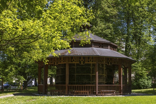 Graduation house, graduation grotto in the spa gardens, spa town, Bad Hall, Traunviertel, Upper