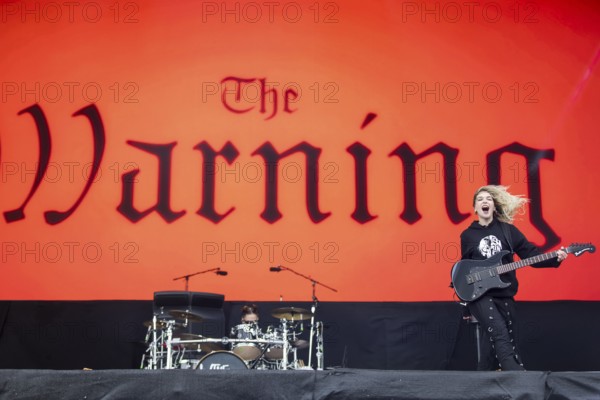 Daniela Villarreal Vélez, singer of The Warning at the Rock am Ring Festival on Sunday, Nürburgring