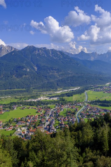 At the summit, to the Karwendel, Magdalena Neuner Weg, Krepelschrofen, Wallgau, Werdenfelser Land,