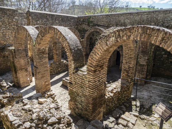 Ruins of Arab baths in Ronda, Andalusia, Spain