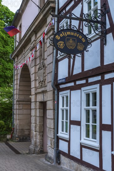 Salt museum at the Södertor, history of salt extraction, half-timbered idyll of the old town of Bad