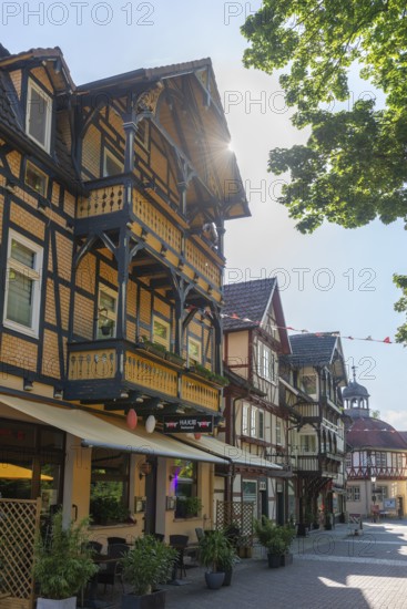 Half-timbered idyll of the old town of Bad Sooden, Allendorf, district Bad Sooden, townscape,