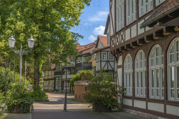 Half-timbered idyll of the old town of Bad Sooden, Allendorf, district Bad Sooden, townscape,