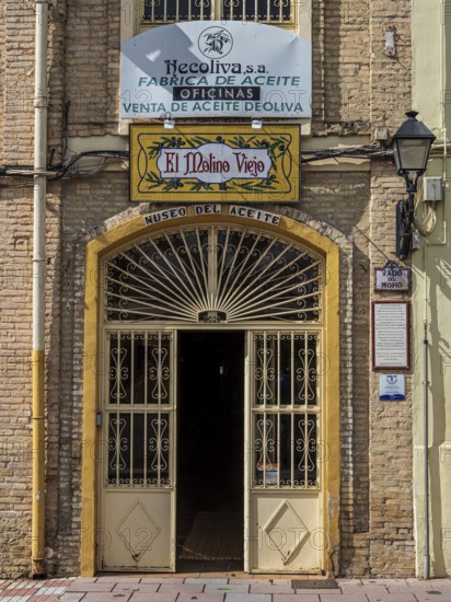 Museo del Aceite, olive oil museum and shop, village Cabra, Andalusia, Spain
