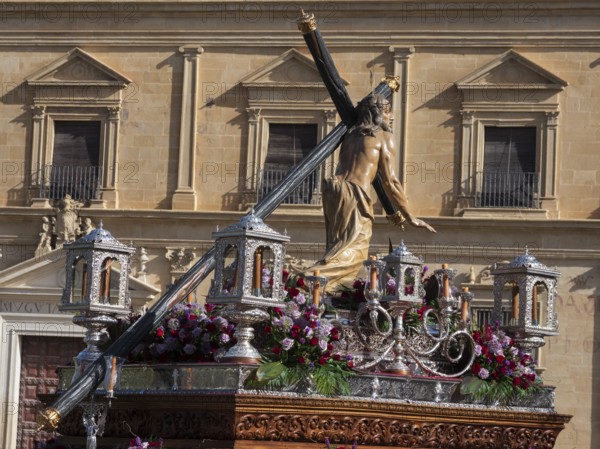 Semana santa procession, Plaza de Vazquez de Molin, holy week before easter, Ube da, Unesco