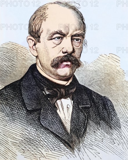 Portrait of Otto Eduard Leopold, Prince of Bismarck, Duke of Lauenburg (1 April 1815 to 30 July
