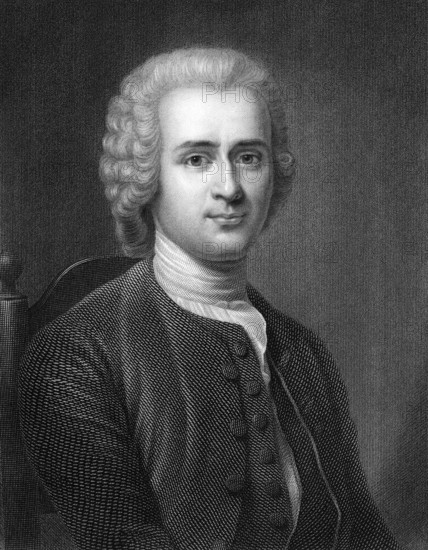 Jean-Jacques Rousseau, 1712 - 1778, a Swiss writer, philosopher, educator, naturalist and composer