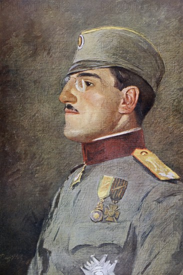 King Alexander I of Yugoslavia 1888 to 1934, as Crown Prince of Serbia. From L'Illustration, 1916,