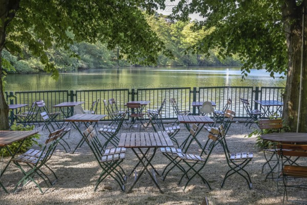 Beer garden Fischerhütte am Schlachtensee, Zehlendorf, Steglitz-Zehlendorf, Berlin, Germany