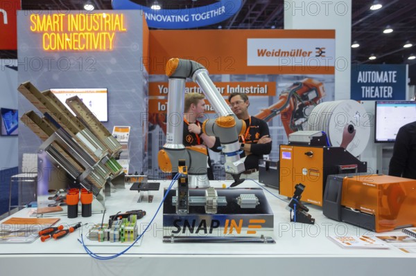 Detroit, Michigan - More than 800 exhibitors displayed at Automate, North America's largest robotic
