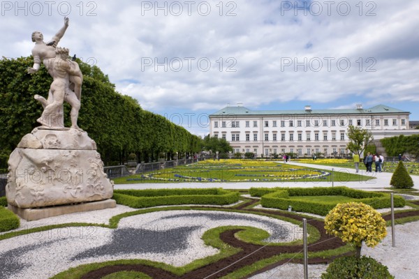 The Mirabelle plum garden with castle in Salzburg, city trip, travel, holiday, tourism, building,