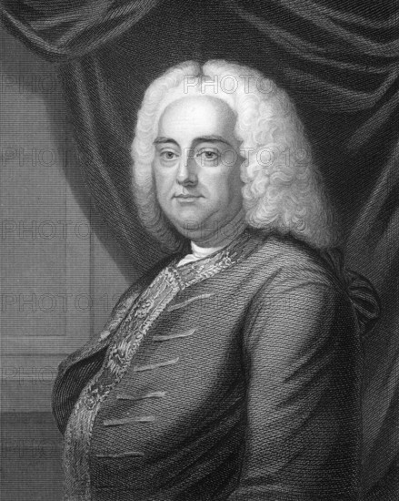 George Frederick Handel or George Frideric Handel, 1685 - 1759, a German-British composer of the