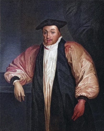 William Laud 1573-1645 Archbishop of Canterbury From the book Lodges British Portraits, London