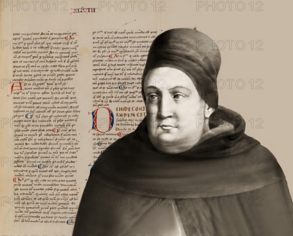 Thomas Aquinas, Thomas von Aquin, Tommaso d'Aquino, c.?1225 – 1274, Italian Dominican friar and