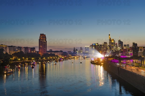 Europe Open Air Concert at the Weseler Werft in front of the Skyline, Deutschherrnbrücke, Frankfurt