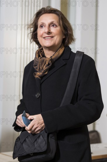 Britta Ernst, woman of Olaf Scholz (Chancellor of the Federal Republic of Germany, SPD) arriving at